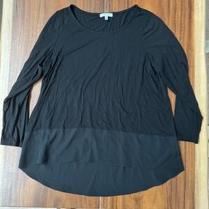 Chaus Black Long Sleeve Tunic